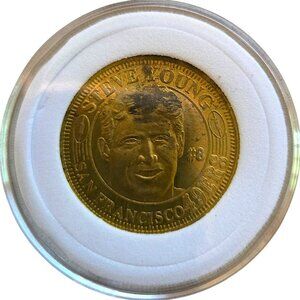 Steve Young #8 San Francisco 49ers Legend 1996 Pinnacle QB Club NFL Vintage Coin